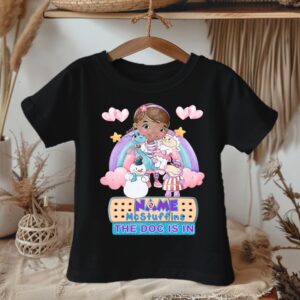 Personalized Custom Name Doc McStuffins Black T-Shirt or Onesie