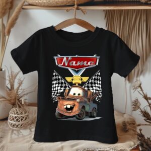 All Sizes Personalized Custom Name Cars Mater Tow Truck Black T-Shirt or Onesie