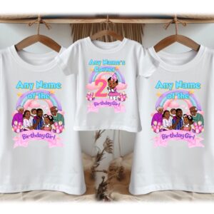 Personalized Custom Birthday Gracie's Corner Baby Cece Family White T-Shirts
