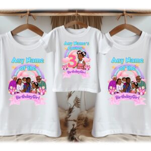 Personalized Custom Birthday Gracie's Corner Family White T-Shirts