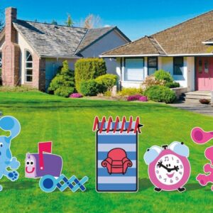 Yard Sign Decor Prop Cutout Blue's Clues Characters Life Size Birthday Party Home