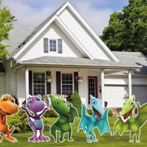 Yard Sign Decor Prop Cutout Dinosaur Train Characters Life Size Birthday Party Home