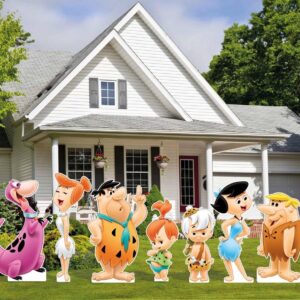 Yard Sign Decor Prop Cutout The Flintstones Characters Life Size Birthday Party Home