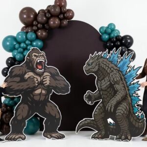 Yard Sign Decor Prop Cutout Godzilla and Kong Life Size Birthday Party Home