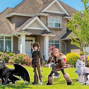 Yard Sign Decor Prop Cutout How to Train Your Dragon Characters Birthday Party Life Size Birthday Party Home