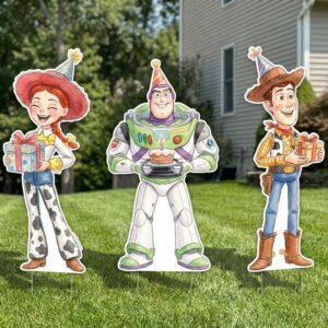 Yard Sign Decor Prop Cutout Toy Story Jessie Buzz Woody Birthday Party Life Size Birthday Party Home