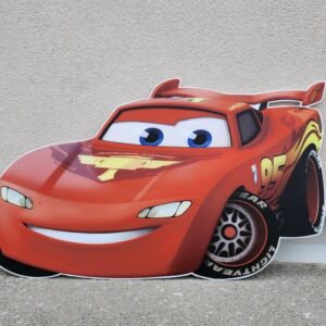 Yard Sign Decor Prop 4 Foot Cutout Lightning McQueen Cars Life Size Birthday Party Home