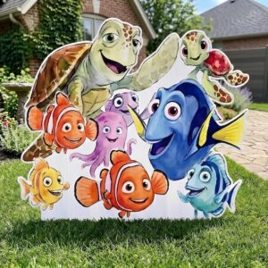 Yard Sign Decor Prop 4 Foot Cutout Nemo and Friends Life Size Birthday Party Home