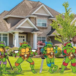 Yard Sign Decor Prop Cutout TMNT Ninja Turtles Life Size Birthday Party Home