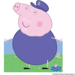 Yard Sign Decor Prop 5 Foot Cutout Peppa Pig Granpa Pig Life Size Birthday Party Home