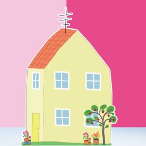 Yard Sign Decor Prop 5 Foot Cutout Peppa Pig House Life Size Birthday Party Home