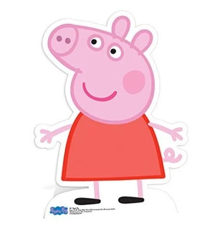 Yard Sign Decor Prop 4 Foot Cutout Peppa Pig Life Size Birthday Party Home
