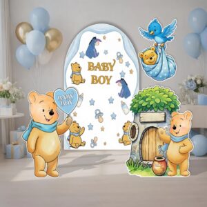 Yard Sign Decor Prop Cutout Winnie the Pooh Baby Boy Baby Shower Life Size Birthday Party Home