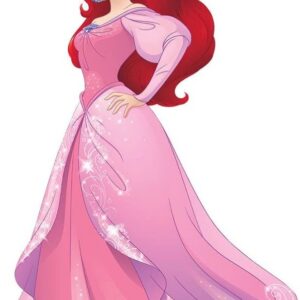 Yard Sign Decor Prop 5 Foot Cutout Princess Ariel Little Mermaid Life Size Birthday Party Home