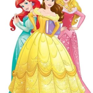 Yard Sign Decor Prop 5 Foot Cutout Princess Ariel Belle Aurora Life Size Birthday Party Home