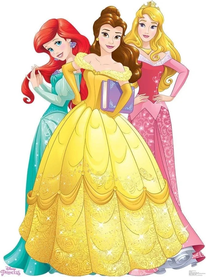 Yard Sign Decor Prop 5 Foot Cutout Princess Ariel Belle Aurora Life Size Birthday Party Home