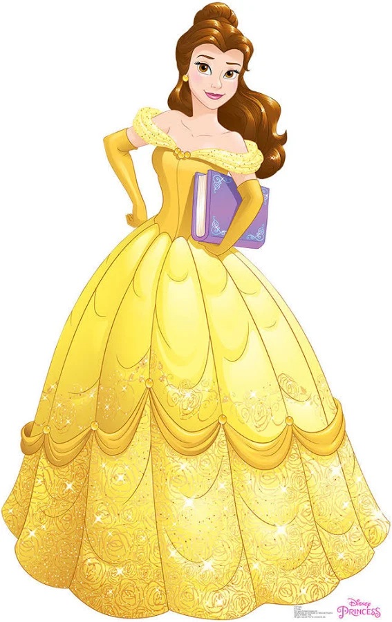 Yard Sign Decor Prop 5 Foot Cutout Princess Belle Beauty and The Beast Life Size Birthday Party Home