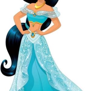 Yard Sign Decor Prop 5 Foot Cutout Princess Jasmine Aladdin Life Size Birthday Party Home