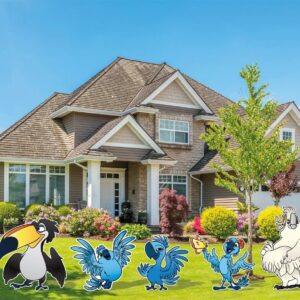 Yard Sign Decor Prop Cutout Rio Movie Characters Life Size Birthday Party Home