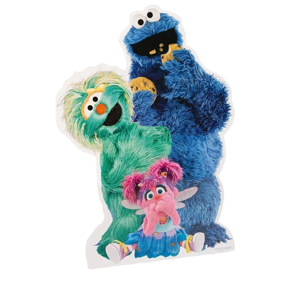 Yard Sign Decor Prop 5 Foot Cutout Sesame Street Rosita Cookie Monster Abby Cadabby Puppets Life Size Birthday Party Home