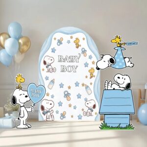 Yard Sign Decor Prop Cutout Snoopy Baby Boy Baby Shower Life Size Birthday Party Home