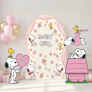 Yard Sign Decor Prop Cutout Snoopy Baby Girl Baby Shower Life Size Birthday Party Home
