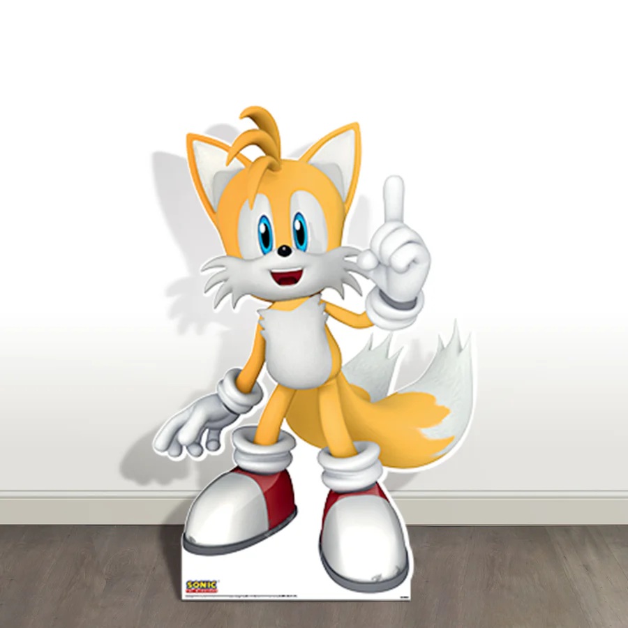 Yard Sign Decor Prop 4 Foot Cutout Sonic the Hedgehog Modern Tails Life Size Birthday Party Home