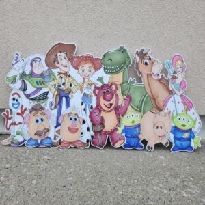 Yard Sign Decor Prop 5 Foot Cutout Toy Story Characters Watercolor Life Size Birthday Party Home